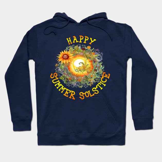 Happy Summer Solstice Hoodie by Wichy Wear